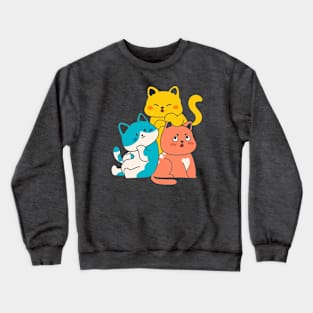 Cute Cats! Crewneck Sweatshirt